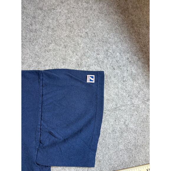 VINTAGE 90s NCAA Notre Dame Fighting Irish Shirt Mens XL Blue Sports Collegiate - Picture 4 of 6